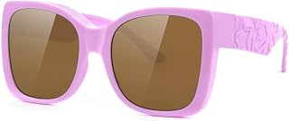 Polarized Oversized Square Sunglasses for Women, Trendy Fit Over Glasses