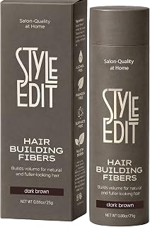 Style Edit Dark Brown Hair Building Fibers