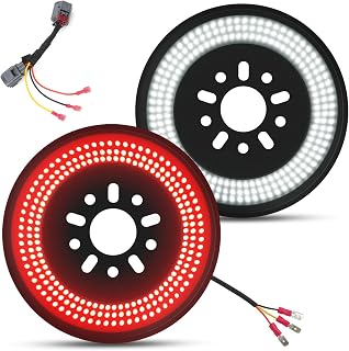 SUPAREE Jeep Wrangler JL/JLU Spare Tire Brake Light, IP67 Waterproof LED Ring