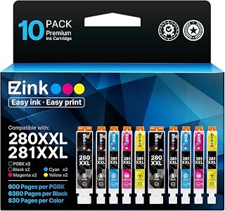 E-Z Ink 10-Pack XXL Ink Cartridges for Canon PIXMA Printers