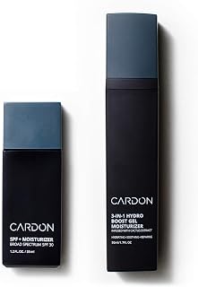 Cardon Men's Day/Night Moisturizer Set: SPF Day Cream & Nighttime Repair Gel
