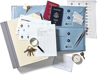 Savor Folio Binder Organizer with Labels for Acid-Free Documents