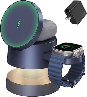 iVANKY 5-in-1 Wireless Charger Stand for iPhone, MagSafe, & More