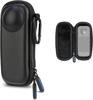 NEEWER 360 X5 Action Camera Case with Carabiner, Compact Travel Protector
