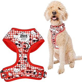 Sassy Woof Harness - Hello Kitty Red for Large Dogs