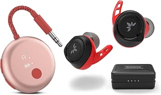 Avantree SoundJet R1 Airplane Bluetooth Adapter for Headphones & AirPods, aptX Adaptive, Secure Fit Earbuds