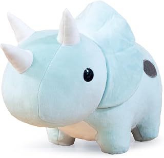 Bellzi Triceratops Plush Toy – Large, Soft, & Adorable Gift for Kids & Adults