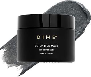 DIME Probiotic Clay Mask for Acne & Dull Skin - Vegan, 3.38 oz Brightening Face Mud