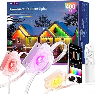 Addlon 400FT Smart RGB+IC LED Outdoor Lights with App Control for Decor