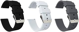 Barton Watch Bands 20mm Soft Silicone Straps Bundle
