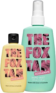 The Fox Tan's Rapid Face Tan & Mist Set for Flawless, Long-Lasting Vegan Tans