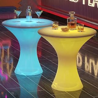 LED Bar Table with RGB Lights & Remote for Parties & Clubs