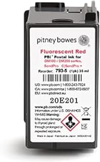 Pitney Bowes 793-5 Red Ink Cartridge for DM100, DM200, SendPro C, SendPro+