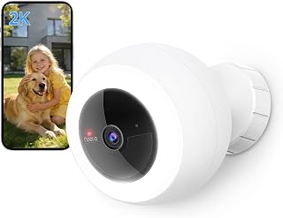 Noorio 2K Solar-Powered Security Cam with Spotlight & AI Detection, Night Vision