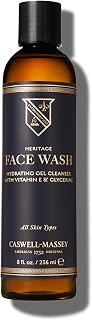 Caswell-Massey Gentle Face Wash Gel for Sensitive Skin, with Vitamin E & Orange Oil, 8 Fl Oz