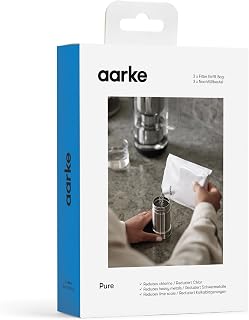 Aarke Water Purifier Filter Refill for Chlorine & Scale Reduction, 3-Pack