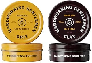 Hardworking Gentlemen Clay & Grit Hair Styling Duo for a Matte Finish