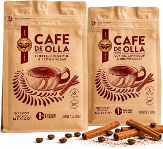 La Monarca Bakery 12 oz Spiced Mexican Dark Roast Coffee Blend