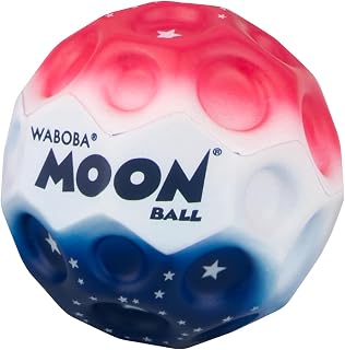 Waboba Moon Ball Stars & Stripes - Extreme Bounce for All Ages, Ideal for Outdoor Fun