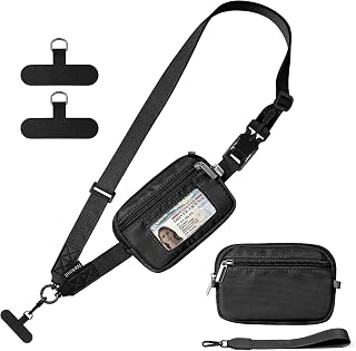 Nekmit Clip-Go Phone Strap with Integrated Wallet & Pouch