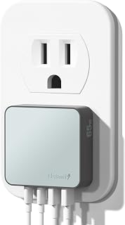 Nekmit 65W USB-C Wall Charger with 4 Ports for iPhone, iPad, MacBook, and More