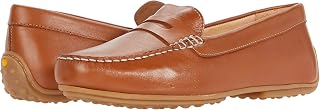 Samuel Hubbard Women's Suede Loafers with Rubber Sole and Keeper Strap