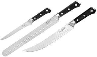 Cutluxe BBQ Knife Set & Cimeter – German High Carbon Steel – Full Tang, Razor Sharp, Ergonomic Handle – Artisan Quality