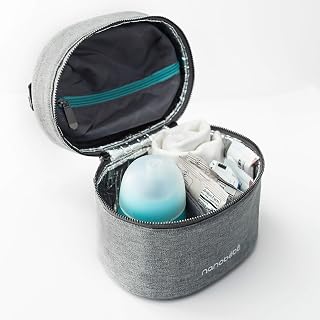 Nanobébé Breastmilk Bottle Cooler Bag Set – Gray
