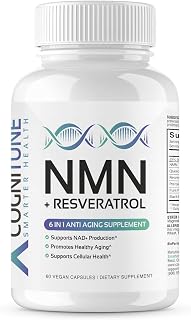 COGNITUNE NMN Supplement for Brain Health & Longevity with Resveratrol & Quercetin