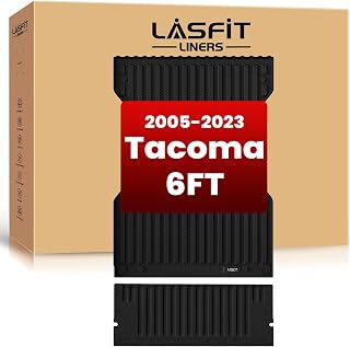LASFIT Tacoma Truck Bed Mat, Weatherproof TPE Liner for 2005-2023 Models