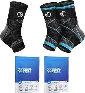 Plantar Fasciitis Ankle Compression Sleeves, 3-Pack Relief Set