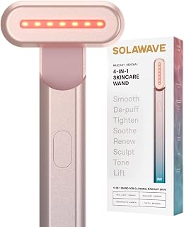 Solawave 4-in-1 Red Light Therapy Wand for Wrinkle-Free Face & Neck