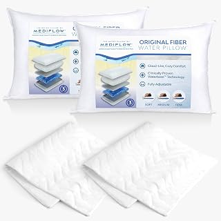 Mediflow Fiber Pillow & Pillow Protector Set