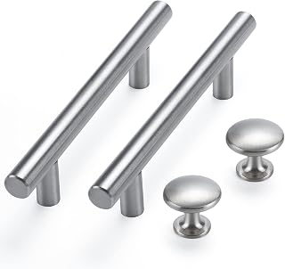 homdiy Brushed Nickel Cabinet Hardware Set - Handles & Knobs