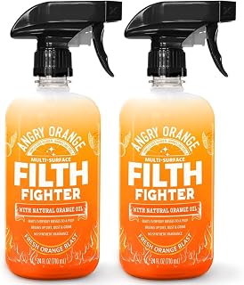 Angry Orange Citrus Cleaner Spray - 24 oz, 2-Pack for Kitchen & Bath