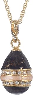 Keren Kopal Black Egg Pendant Necklace - Elegant Love Gift for Wife or Mother