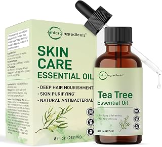 Micro Ingredients Tea Tree Essential Oil – 8 fl oz, DIY Aromatherapy with Dropper Bottle