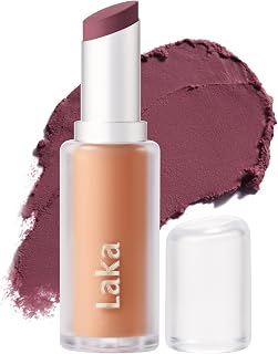 Laka Long-Wear Lipstick Stick, High Pigmentation, Voluminous K-Beauty Matte Lip Color