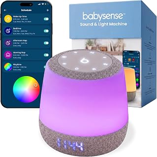 Babysense Smart Portable White Noise Machine with Night Light for Baby & Kid Sleep