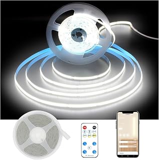DayBetter 16.4ft Daylight White LED Strip Lights for Kitchen & Cabinets