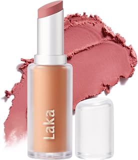 Laka Long-Wear Matte Lipstick Stick, 4g, Volumizing K-Beauty Color (405 So Peach)