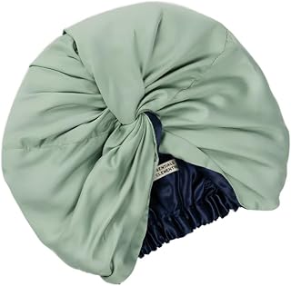 CLEMENTINE ESSENTIALS Silk Sleep Bonnet, Silver Ion & Bamboo Lining | Frizz-Free, Scalp-Soothing Wrap