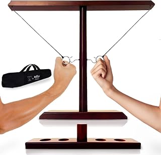 Swooc Games® Battle Hooks XL Ring Toss Game with Ladder for Adults