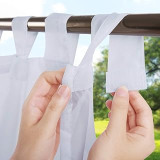 RYB Home Blackout Curtains with Sheer, Windproof for Outdoor Use