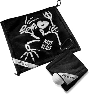 Frogger 2-in-1 Golf Towel Bundle - Wet/Dry, Navy Blue