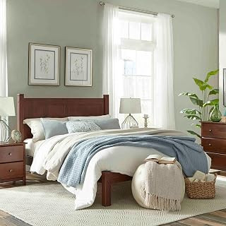 Grain Wood Furniture Cherry Solid Wood Full-Size Platform Bed
