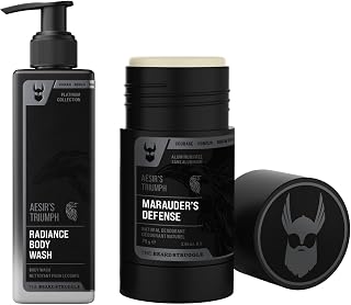The Beard Struggle Silver Collection Body Wash & Deodorant Bundle - Refreshing & Moisturized