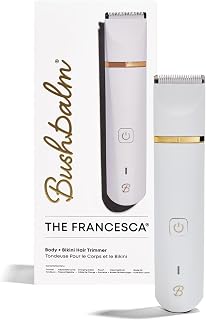 Bushbalm Francesca Trimmer: Waterproof, Cordless Body Hair Trimmer for Bikini, Legs, & Underarms