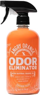 Angry Orange Pet Odor Eliminator – Citrus Cleaner for Urine & Stains, Fresh Orange Scent