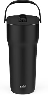 Zak Designs 30oz Vacuum Insulated Tumbler with Straw Spout for Cold Drinks